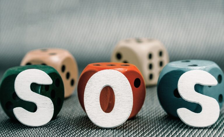 SOS written as a help for gambling addiction