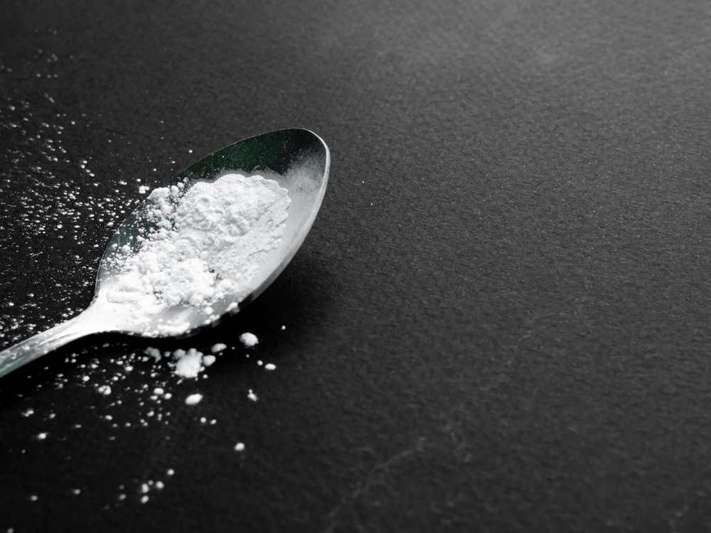 Heroin on a spoon