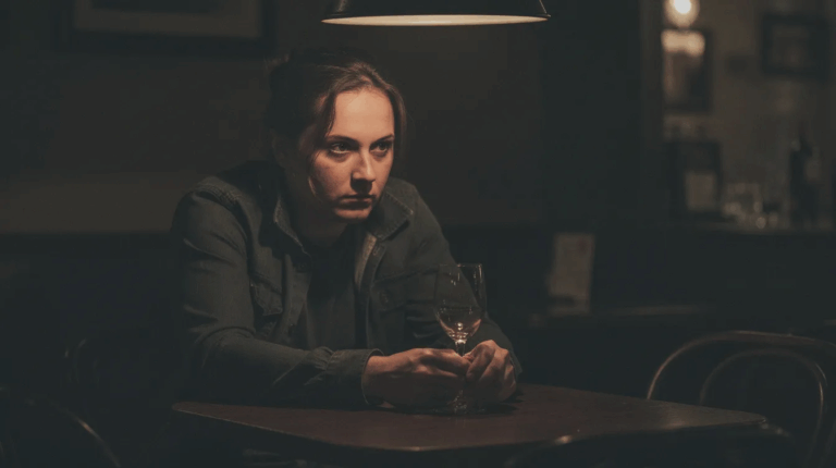 Individual showing signs of functioning alcoholism