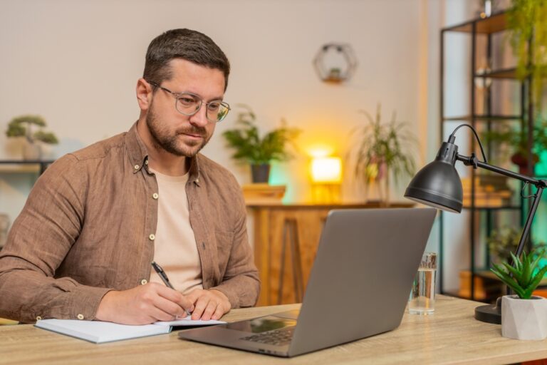 Individual working from home