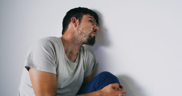 Individual suffering from anxiety due to cocaine use