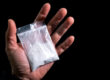 Ketamine in powder from in a plastic bag
