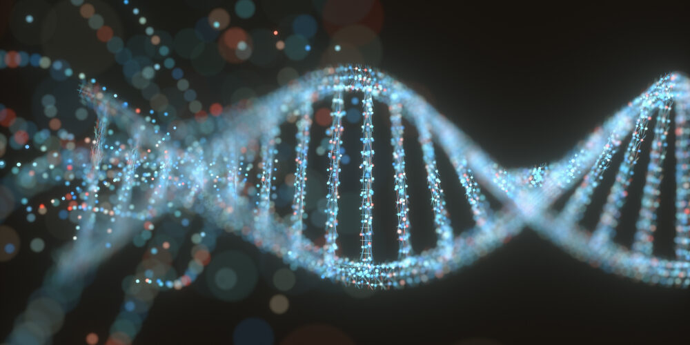 3d,Illustration.,Colorful,Dna,Molecule.,Concept,Image,Of,A,Structure Genetics and alcohol